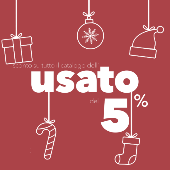 Sconto del 5% su tutto l'usato